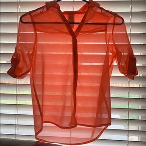 orange kids blouse
